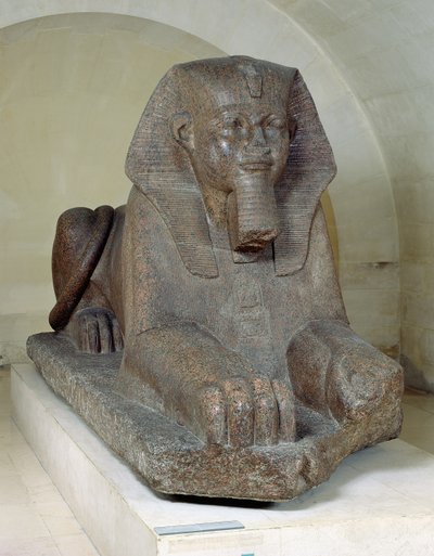 Large sphinx, from Tanis by Old Kingdom Egyptian